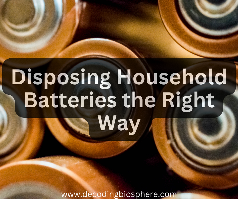 Disposing Household Batteries the Right Way